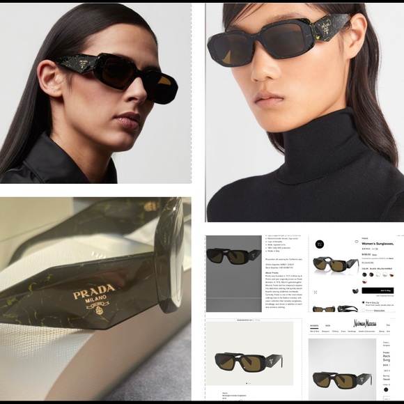 PRADA’S SEEN ON CELEBS AND INFLUENCERS, THIS STYLE IS AN UNIQUE BROWN MARBLEIZE - Picture 5 of 16